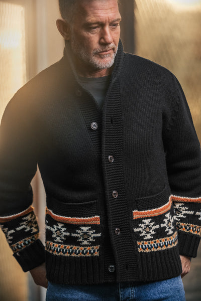 Homestead Cardigan Charcoal | Men's Cardigans | &SONS