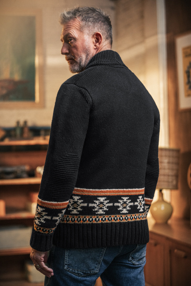 Homestead Cardigan Charcoal | Men's Cardigans | &SONS