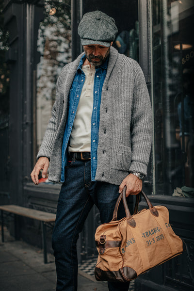 CardiganPioneerBritishWoolGrey