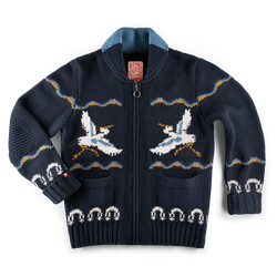 &SONS Crane Cardigan Navy