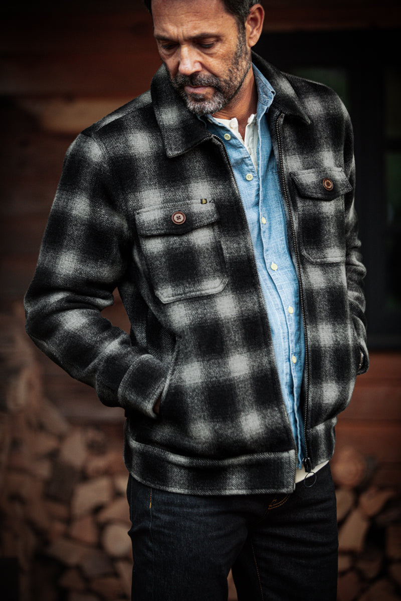 &SONS Cab Coat Grey Check – www.andsons.us