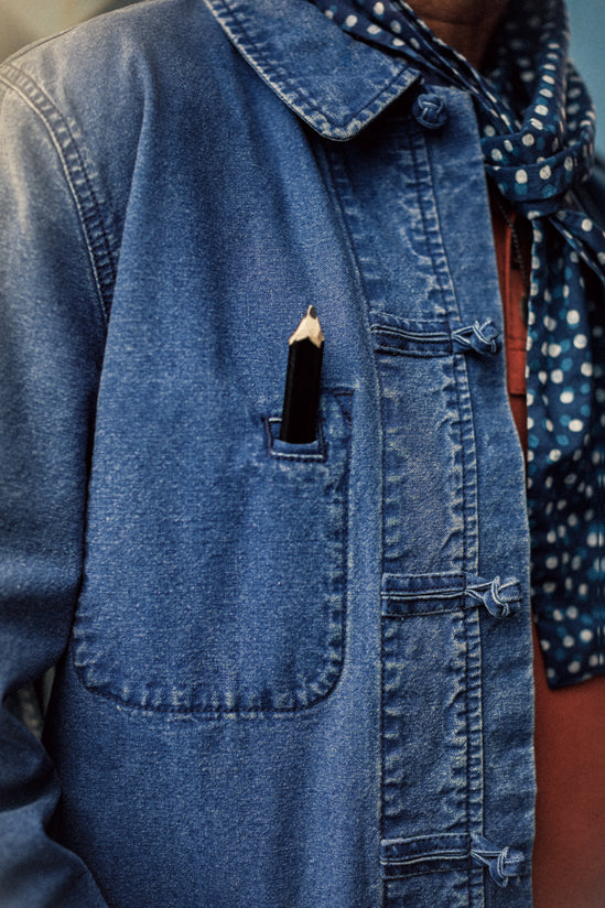 Artisan Workwear Chore Jacket Indigo Blue