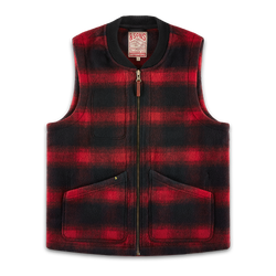 &SONS Kodiak Gilet Red Check