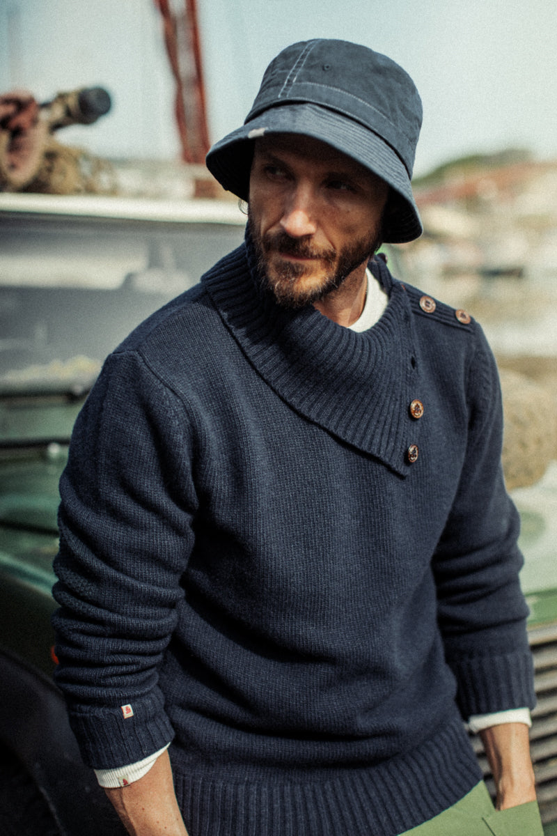 Drew Bucket Hat  Blue