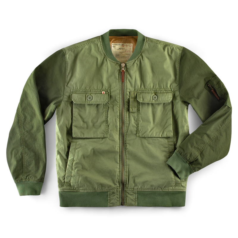 &SONS Harris Bomber Jacket Army Green – www.andsons.us