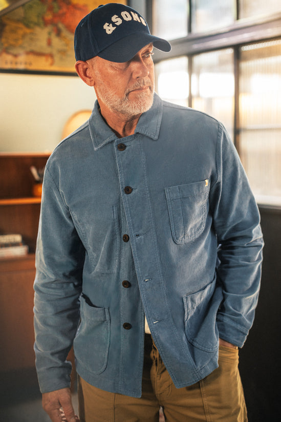 Oakdale Cord Chore Jacket Blue