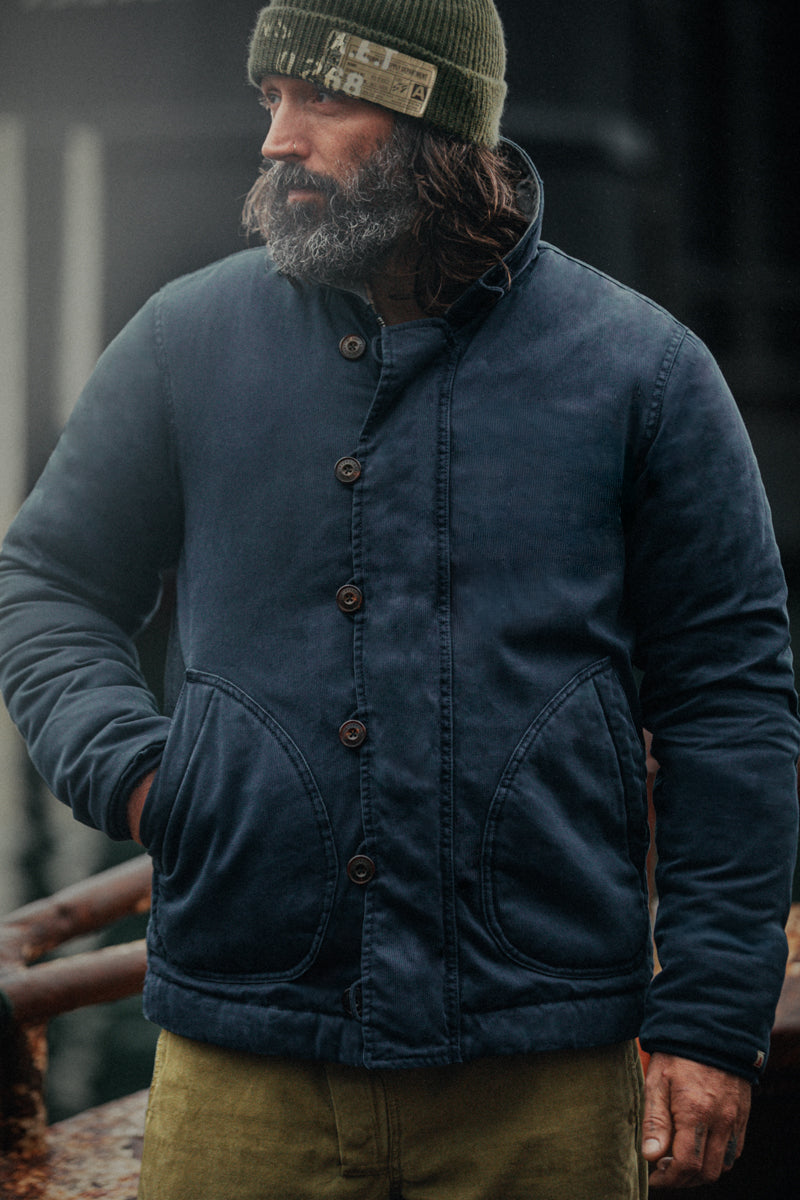 Seawolf Deck Jacket Navy | Men's Jackets | &SONS