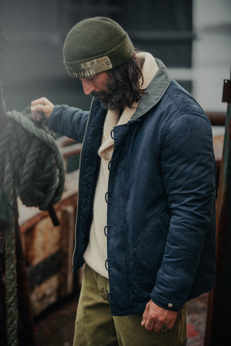 COLD WEATHER DECK JACKET ネイビー 36 Seawolf Deck Jacket Navy | Men's Jackets | &SONS