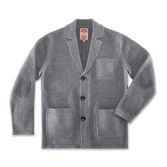 Denton Merino Wool Blazer Grey Marl