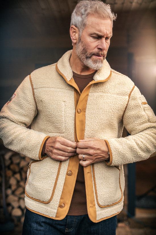 &SONS Takin Fleece Jacket Natural