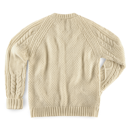 小物 N hoolywood CABLE KNIT STOLE &SONS Clyde Knit Jumper Ecru
