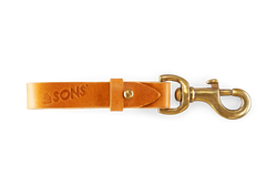 Tan Leather Key Fob