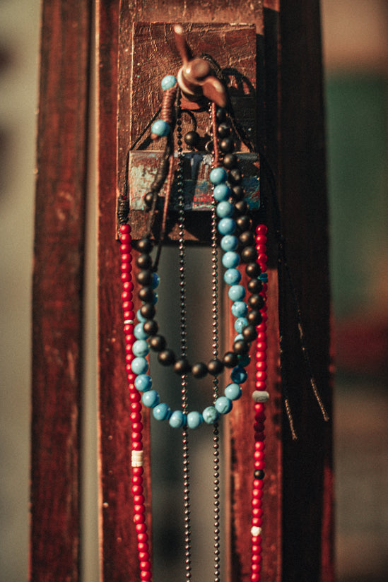 Big Sky Necklace Red/Silver