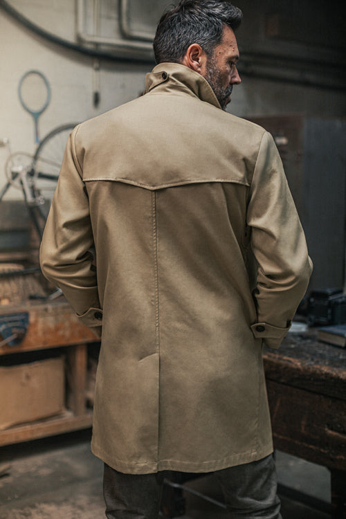 &SONS Woodward Raincoat Khaki XL