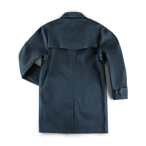&SONS Woodward Raincoat Navy | Men's Raincoats | &SONS
