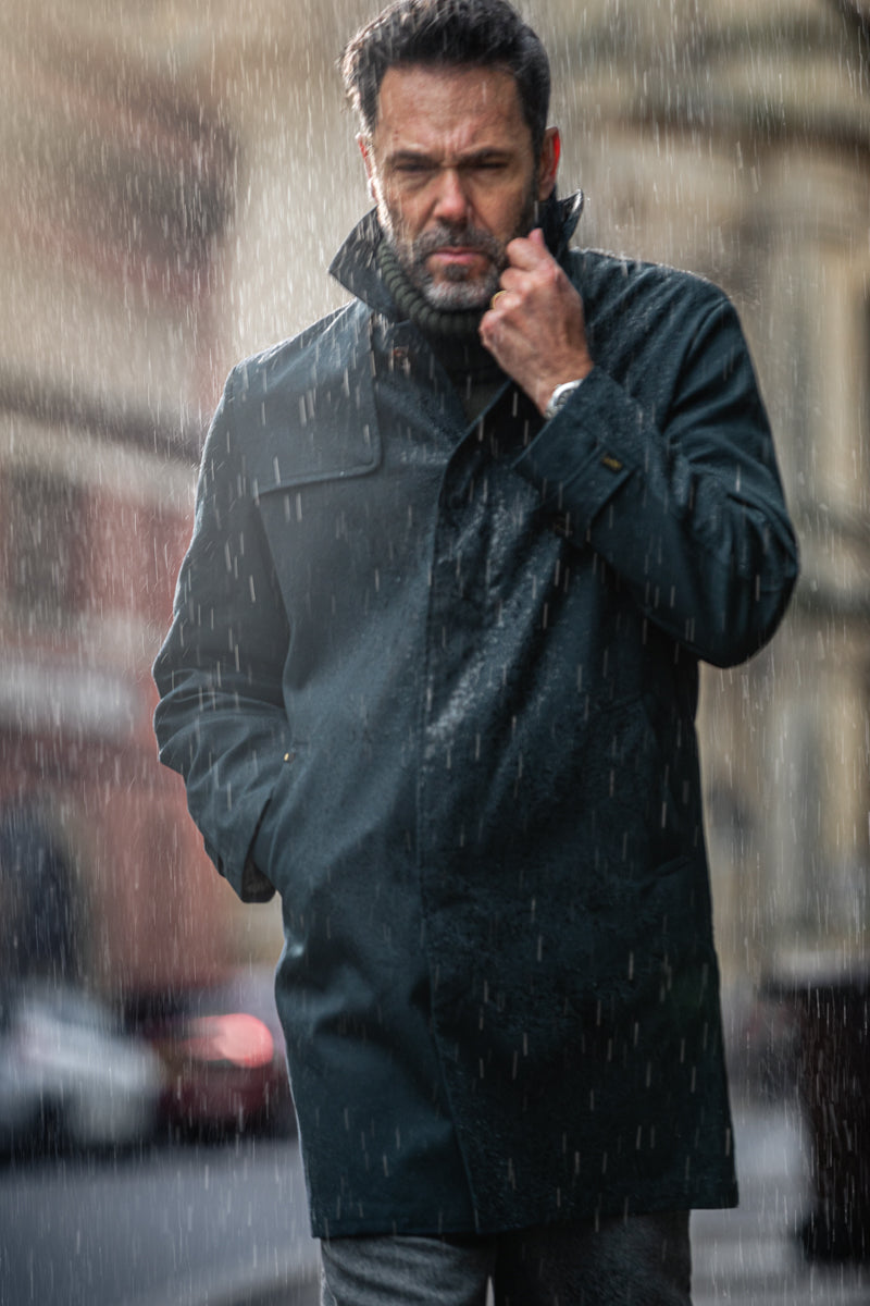 ★HAYTHORNTHWAITE＆SONS LTD★スウィングトップ★NAVY &SONS Woodward Raincoat Navy | Men's Raincoats | &SONS