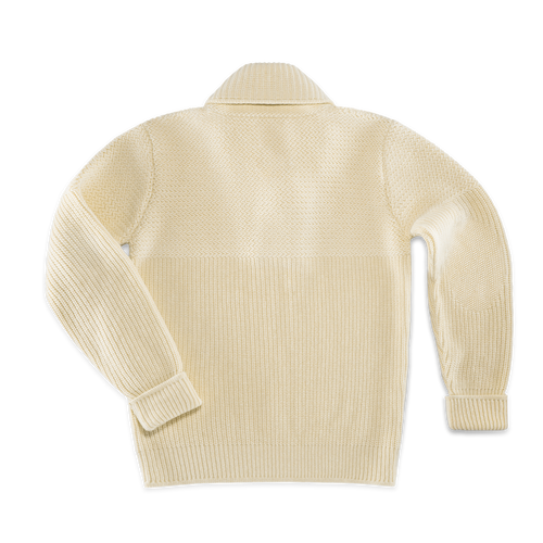 Isaac Shawl Collar Knit Natural | Men's Knitwear | &SONS