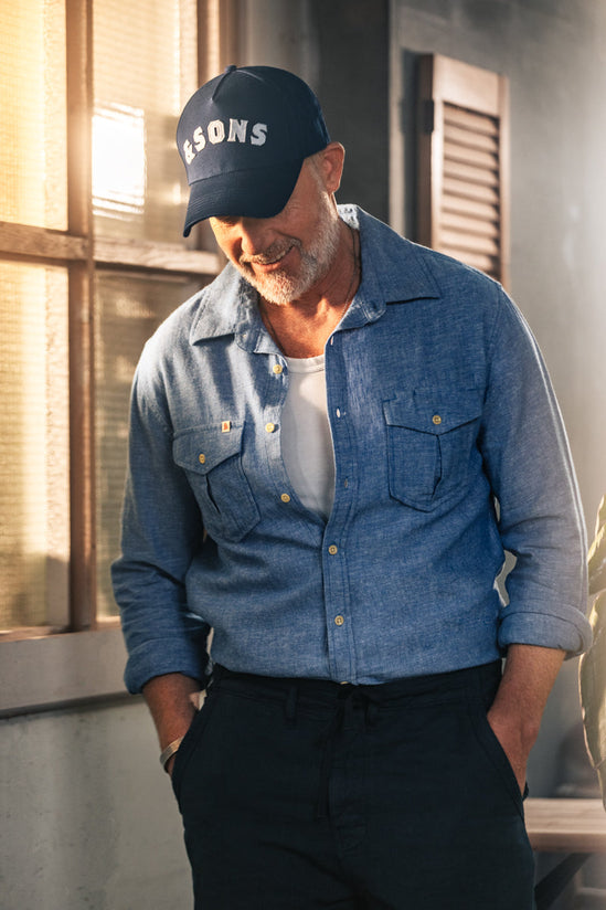 Coast Long Sleeve Shirt Blue Chambray