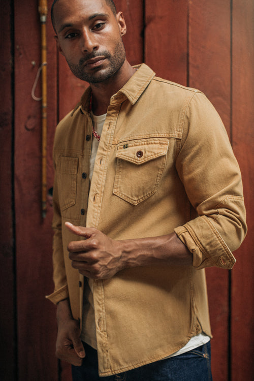 tan dress shirt Landon S Color:OLDIE TURQUOISE Ceremony Khaki Boho/Western filter-fabric:Lace Casia Midi Black Satin