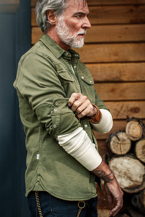 &SONS Sunday Shirt Army Green XL &SONS Sunday Shirt Army Green XL