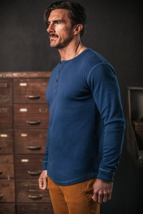 Henley T-shirt à manches longues pour homme