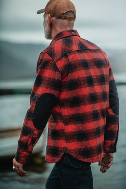 open lace back dress Milwaukee Leather MNG11640 Men's Flannel Plaid Shirt Maroon Black and White Long Sleeve Cotton Button Down Shirt main image 0