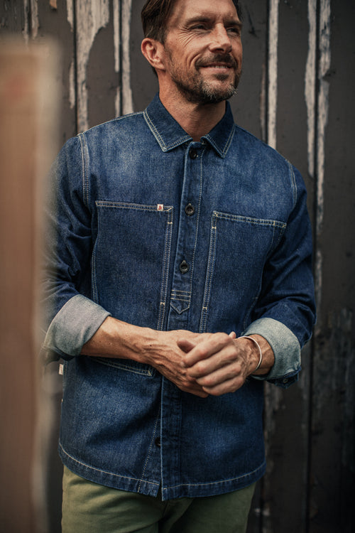 Painter Shirt Indigo | Men's Shirts | &SONS