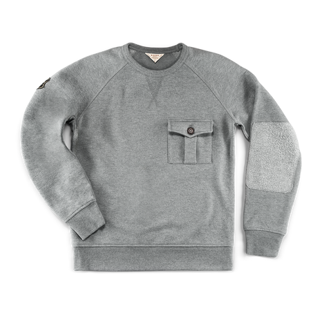 &SONS Baton Raglan Sweatshirt Grey Marl
