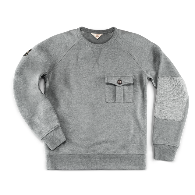 &SONS Baton Raglan Sweatshirt Grey Marl