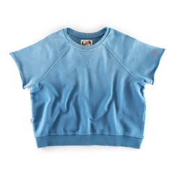 Damsons Cut Crew Sweatshirt Blue Ombré