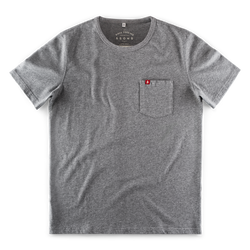 &SONS Boxer Pocket T-Shirt Grey Marl