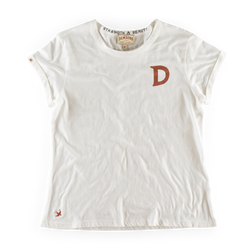 Damsons D Crew T-Shirt White