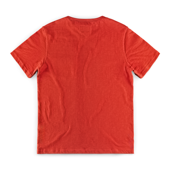 &SONS Slub Pocket T-shirt Red