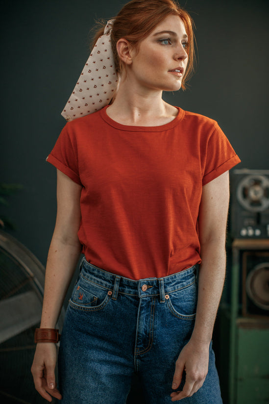 Damsons Rock T-Shirt Vintage Red