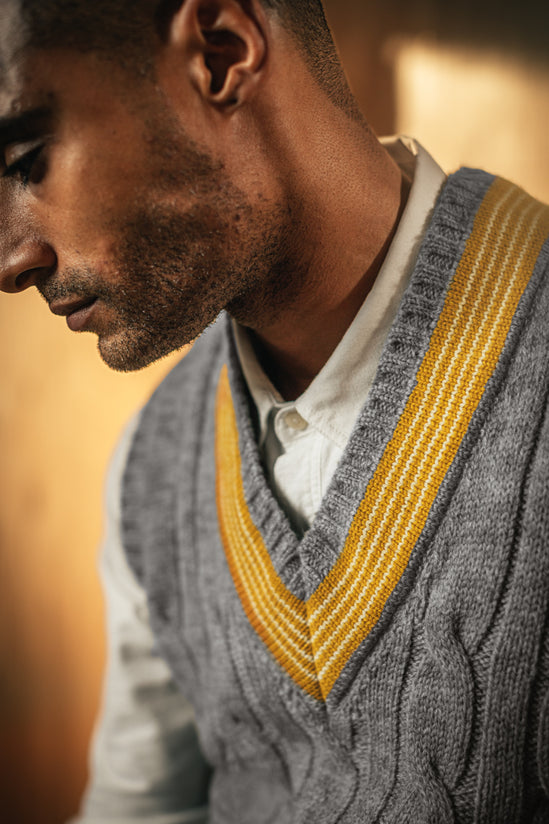 Pavilion Cricket Tank Grey Marl