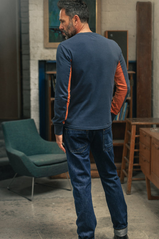 Player Long Sleeve Pocket Top Navy