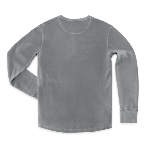 Jasper Waffle Henley Grey | Men's Tops | &SONS