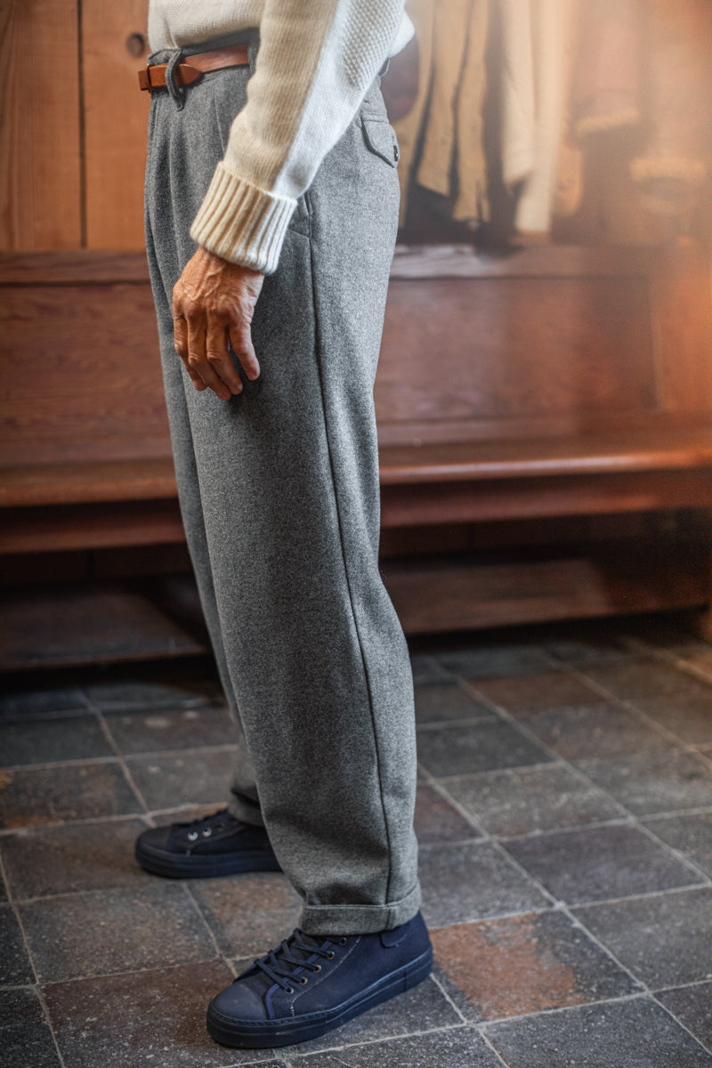 &SONS Ripley Wool Trousers Grey – www.andsons.us