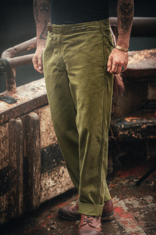 Station Trousers Olive Green