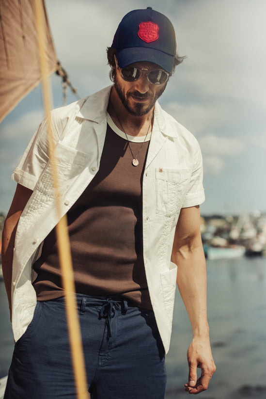 Loma Rib Vest Dark Brown