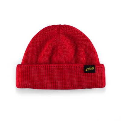 Poppy Red Atlantic Watch Cap Beanie