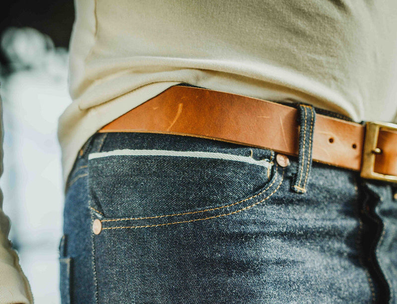 &SONS Tan Leather Belt – www.andsons.us