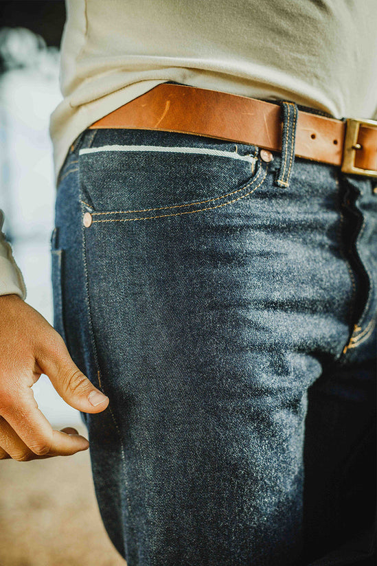 &SONS Tan Leather Belt