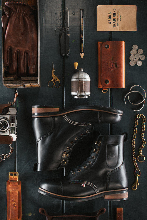 &SONS The Drover Boot Black display picture 1