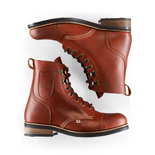 & And Sons Drover Men’s Portuguese Leather handmade Lace-Up Work Boots &SONS Drover Brown Leather Boots | Hand Made Unisex Leather  main image 4