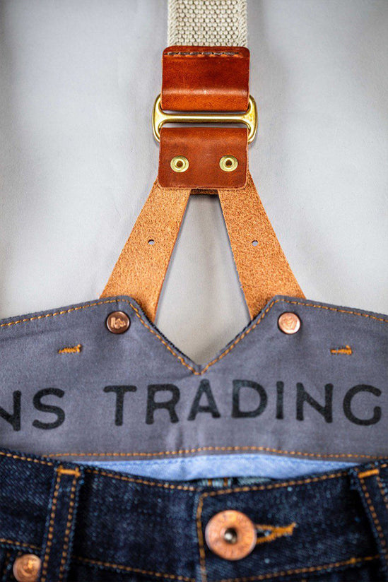 Cream Leather Braces