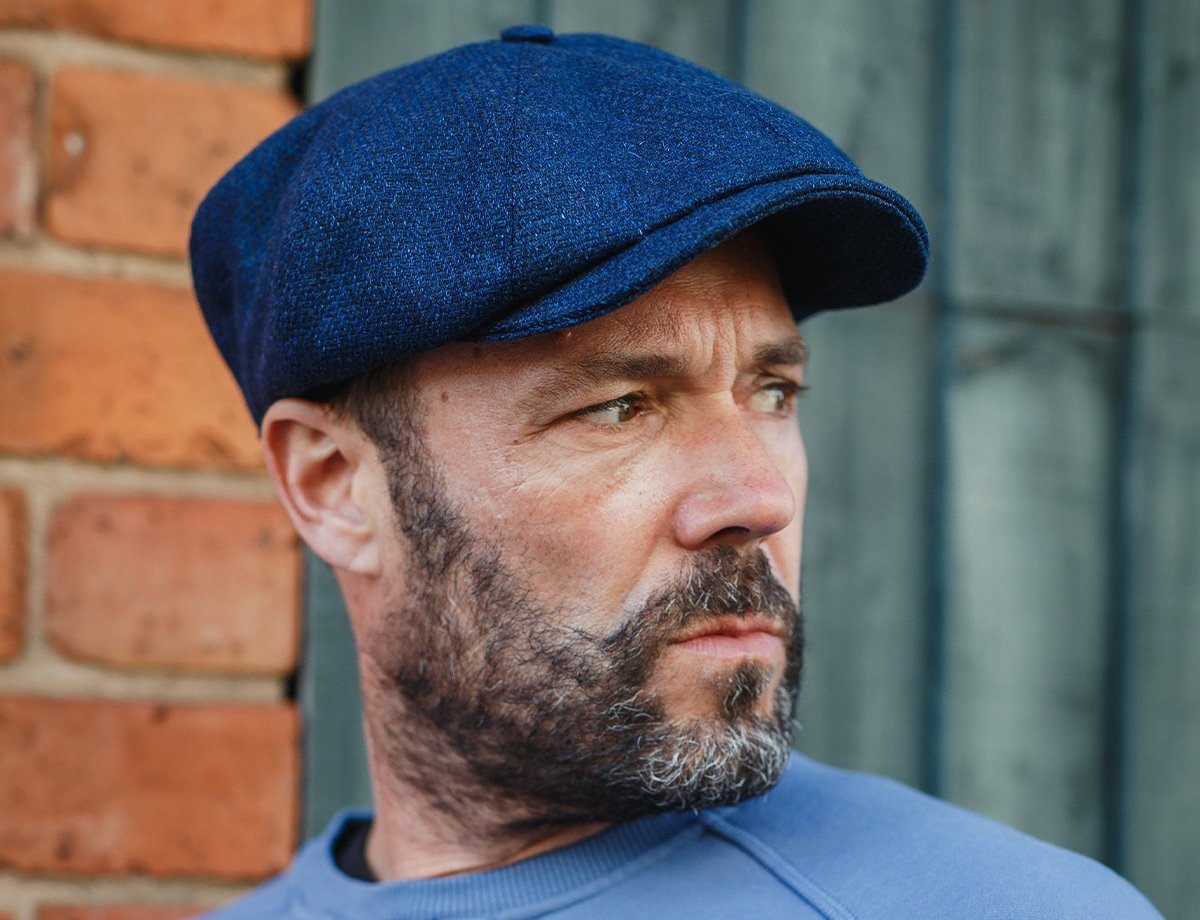 SONS Men s The London Baker Boy Hat Blue Indigo Medium