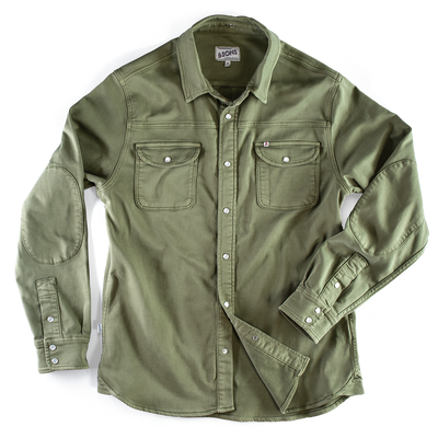 The New Elder Henley Shirt Army Green