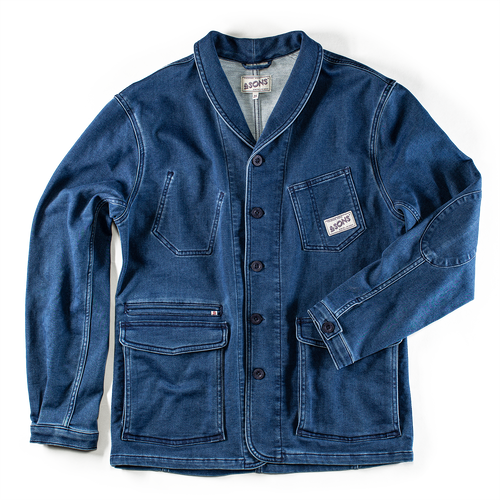 &SONS Crafter Chore Jacket | Vintage Style Navy Cotton Men's