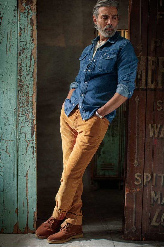 Brandon Jeans - Corduroy Tan